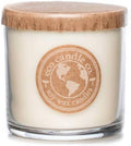 ECO CANDLE CO. Recycled Candle, Eggnog, 6 oz. - Scents of Classic Eggnog, Nutmeg, & Vanilla - 100% Soy Wax, No Lead, Kraft Paper Label & Lid, Hand Poured, Phthalate Free