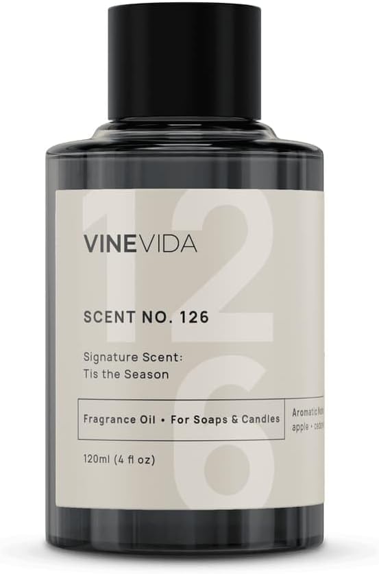 VINEVIDA [4 oz] Tis The Season; Fragrance Oil for Candle Making and Soap Making - Premium Candle Scents for Soy Candles