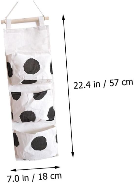 GLEAVI 3pcs Multipurpose Wall-Side Hanging Bag Soft Sundries Organizer for Dorm Room Bedside and Office Neatly Sewn Easy to Clean and Space-Saving Storage