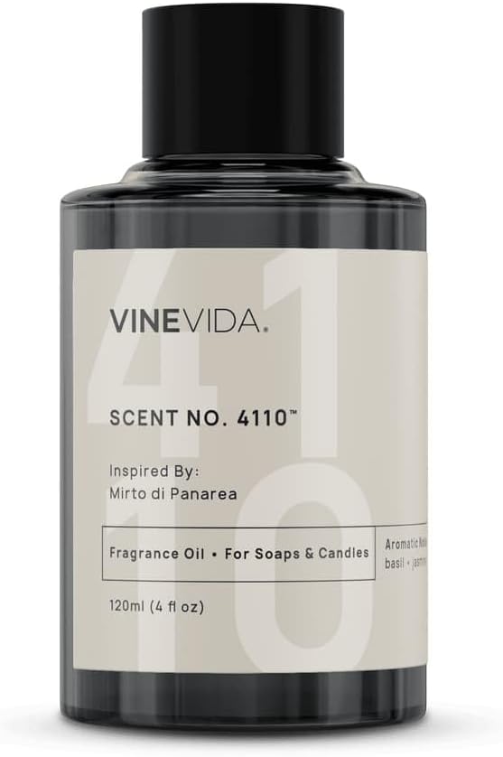 VINEVIDA [120mL] Mirto di Panarea Fragrance Oil for Candle Making - Natural Candle Oil Scents - Soap Making Essential Oil - Made in USA
