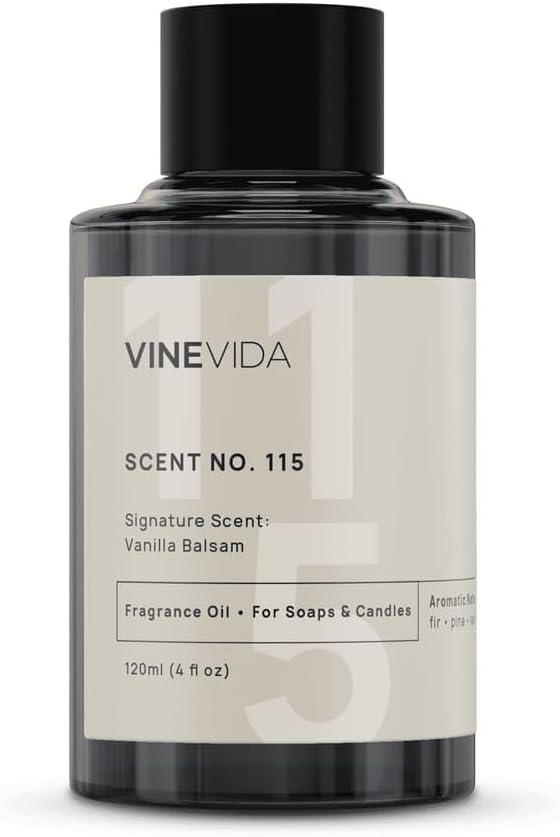 VINEVIDA [4 oz] Vanilla Balsam; Fragrance Oil for Candle Making and Soap Making - Premium Candle Scents for Soy Candles