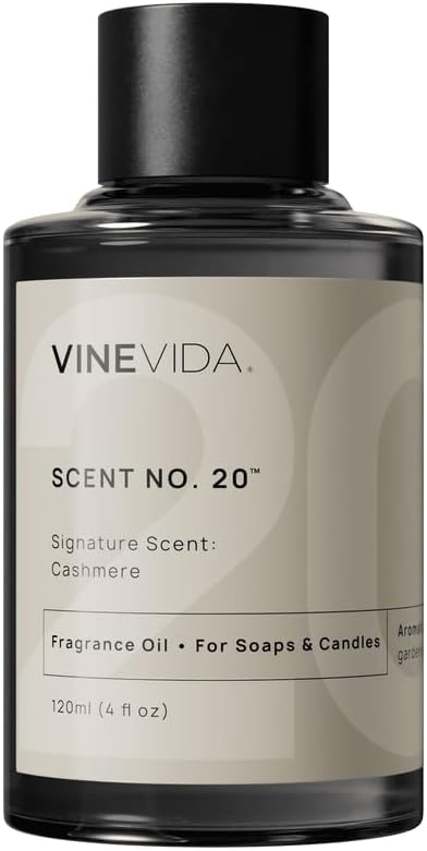 VINEVIDA [4oz] Cashmere Fragrance Oil for Candle Making and Soap Making - Premium Candle Scents for Soy Candles