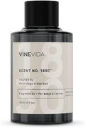 VINEVIDA [120mL] Wood Sage & Sea Salt Fragrance Oil for Candle Making - Natural Candle Oil Scents - Soap Making Essential Oil - Made in USA