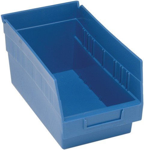 QUANTUM STORAGE SYSTEMS QSB208BL STORE-MORE Part Organizer Blue Bins 18" L x 9" W x 6" H 10 Pack