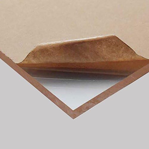 SourceOne 1 Sheet - 1/2" Clear Acrylic Plexiglass Sheet 12" x 12" Heavy Duty