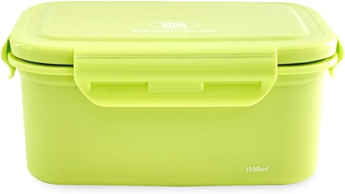 KeeperTen Microwave Safe Stainless Steel Food Storage Container(Melon Green, 37.2oz) Leakproof, Dishwasher & Freezer Safe, BPA-Free, Odor Resistant, Reheat or Store Meals On-the-Go