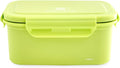 KeeperTen Microwave Safe Stainless Steel Food Storage Container(Melon Green, 37.2oz) Leakproof, Dishwasher & Freezer Safe, BPA-Free, Odor Resistant, Reheat or Store Meals On-the-Go