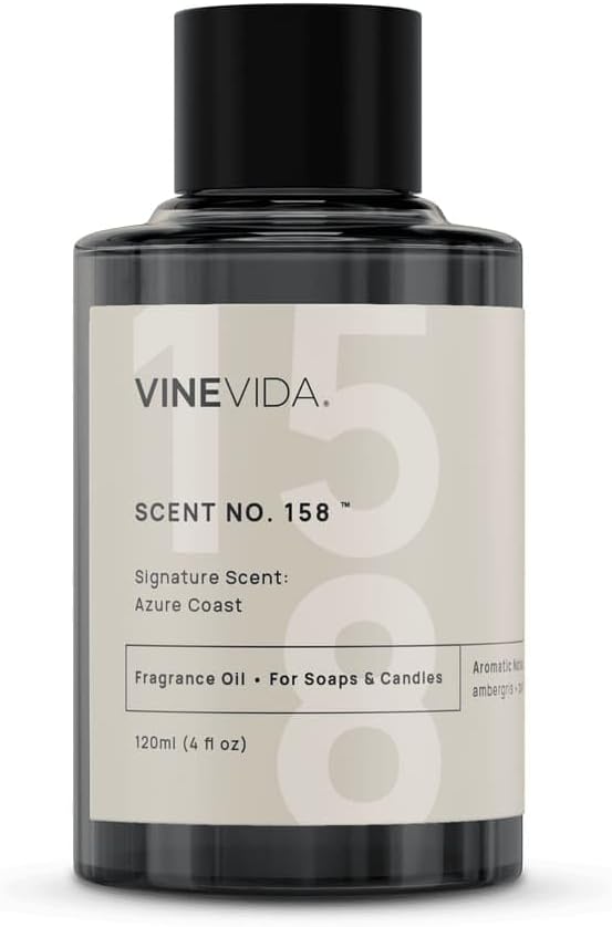 VINEVIDA [4 oz] Azure Coast; Fragrance Oil for Candle Making and Soap Making - Premium Candle Scents for Soy Candles