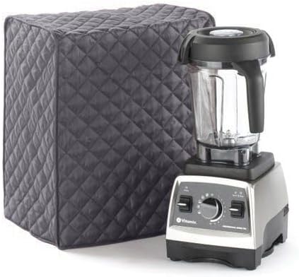 Covermates Keepsakes Blender Cover – Quilted Appliance Protector for Food Processors – Dust & Stain Resistant, Washable Slip‑On Design for Countertop Storage, Slate