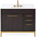 Tennant Brand 42 inch Modern Style Beatrice Bathroom Sink Vanity (Wenge/Espresso, 42 inch)