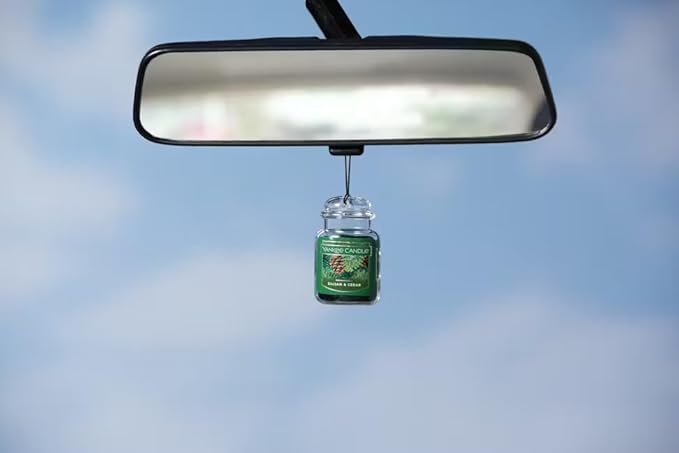 Yankee Candle Gel Car Jar Ultimate Hanging Odor Neutralizing Air Freshener Balsam Cedar Scent