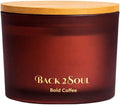 Non Toxic Candles 13.4 oz 50 Hours Burn Time, Scented Soy Candles, Clean Burning, Safe Non Toxic Design (Bold Coffee)