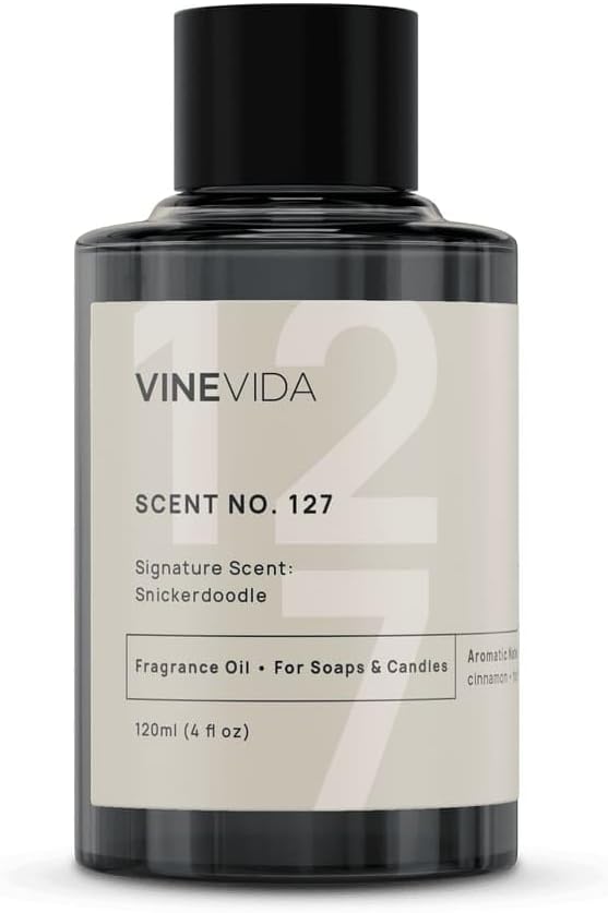 VINEVIDA [4 oz] Snickerdoodle; Fragrance Oil for Candle Making and Soap Making - Premium Candle Scents for Soy Candles
