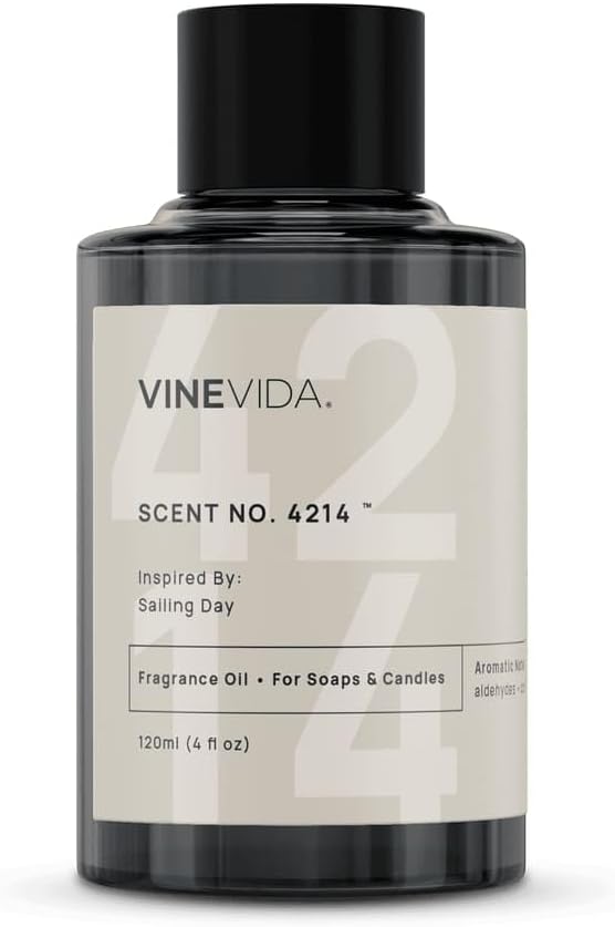 VINEVIDA [120 Ml] Scent NO. 4214 Inspired by Sailing Day | Premium Fragrance Oil for Candle Making & Soap Making | Candle Scents for Soy Wax | Scented Oils for Car Freshies & Bath Products