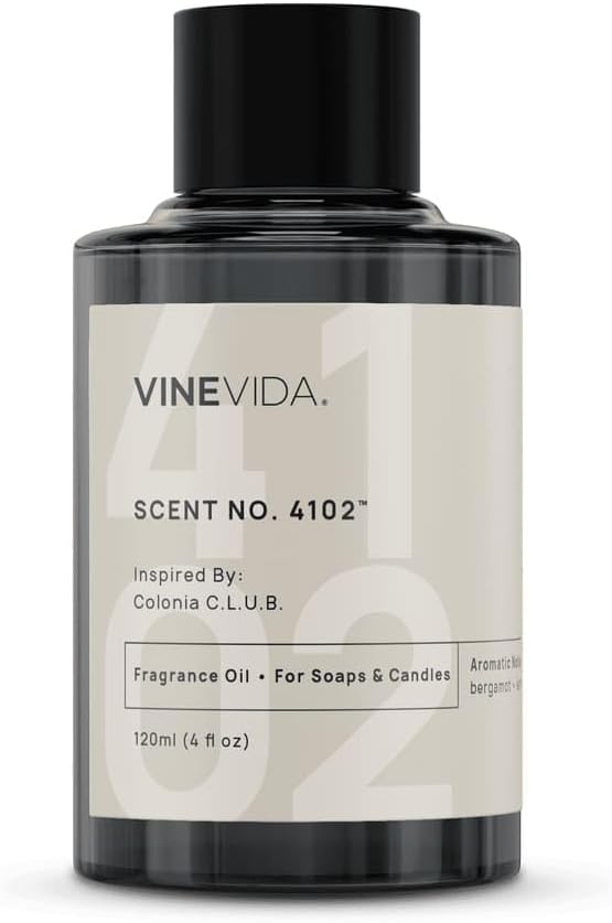 VINEVIDA [120mL] Colonia Club Fragrance Oil for Candle Making - Natural Candle Oil Scents - Soap Making Essential Oil - Made in USA