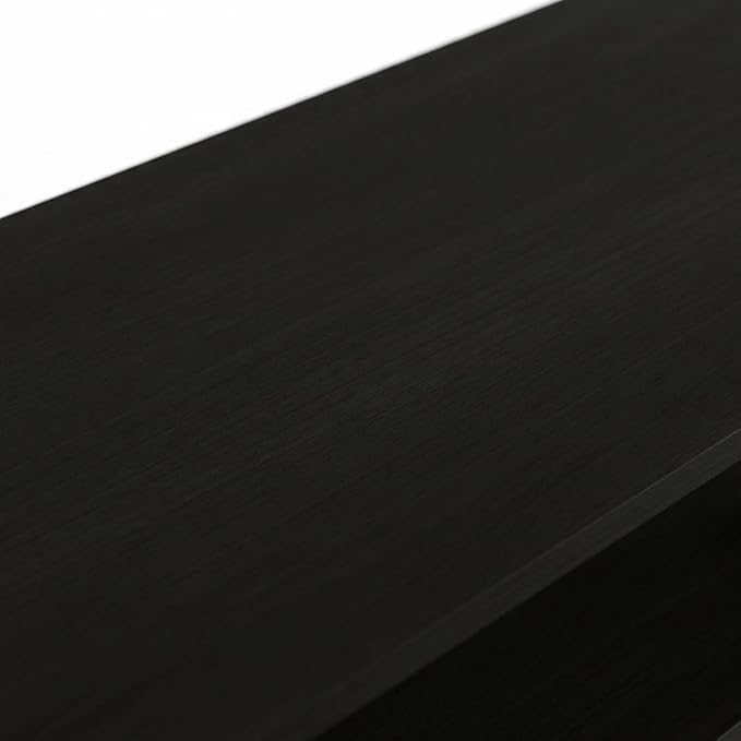 Espresso Wood TV Stand for Up to 80 Inch Flat Screen, Modern Entertainment Center with Ample Storage Space, Sturdy Construction