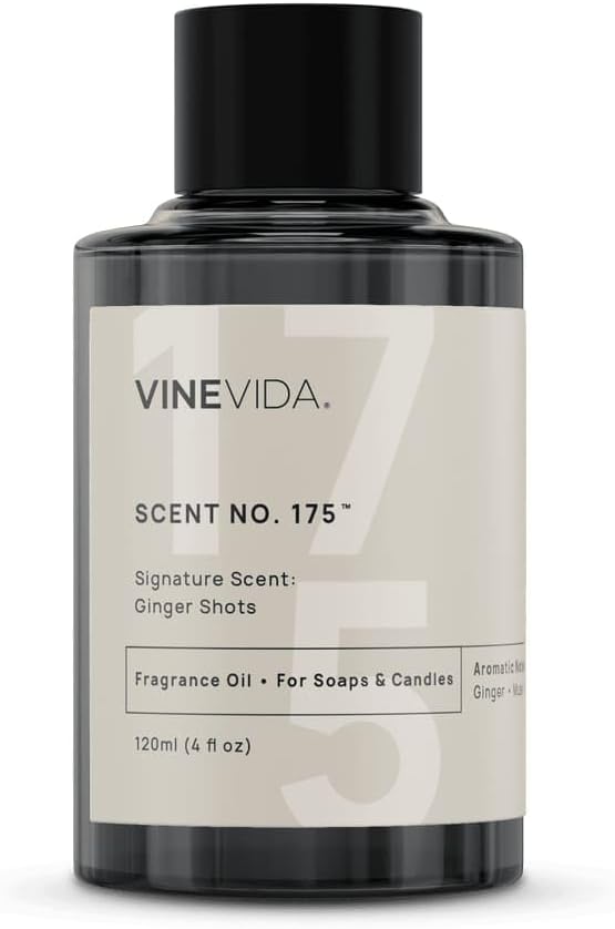 VINEVIDA [4 oz] Ginger Shots; Fragrance Oil for Candle Making and Soap Making - Premium Candle Scents for Soy Candles