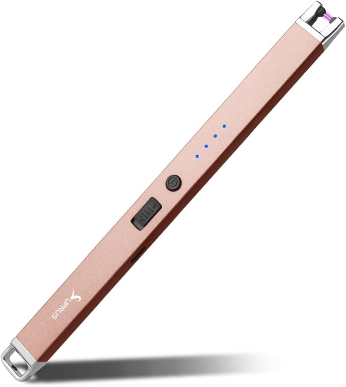 SUPRUS Electric Arc Lighter Windproof Flameless Rechargeable USB Lighter with Safety Lock for Home Kitchen BBQ Candle