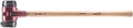 Halder Simplex SledgeHammer 3022.281 – Medium-Hard "Stand-Up" Rubber Inserts, Cast Iron Housing with Handle Protection Sleeve, Varnished Wooden Handle, 80mm, 7.3 lbs.