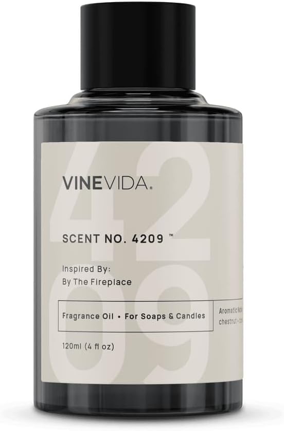 VINEVIDA [120 Ml] Scent NO. 4209 Inspired by by The Fireplace | Premium Fragrance Oil for Candle Making & Soap Making | Candle Scents for Soy Wax | Scented Oils for Car Freshies & Bath Products