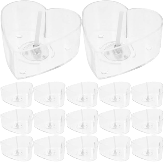Candle Making Accessories Kit with 25 Heart Shaped Candle Wicks and Plastic Wick Holders for DIY Paraffin Beeswax Crafting