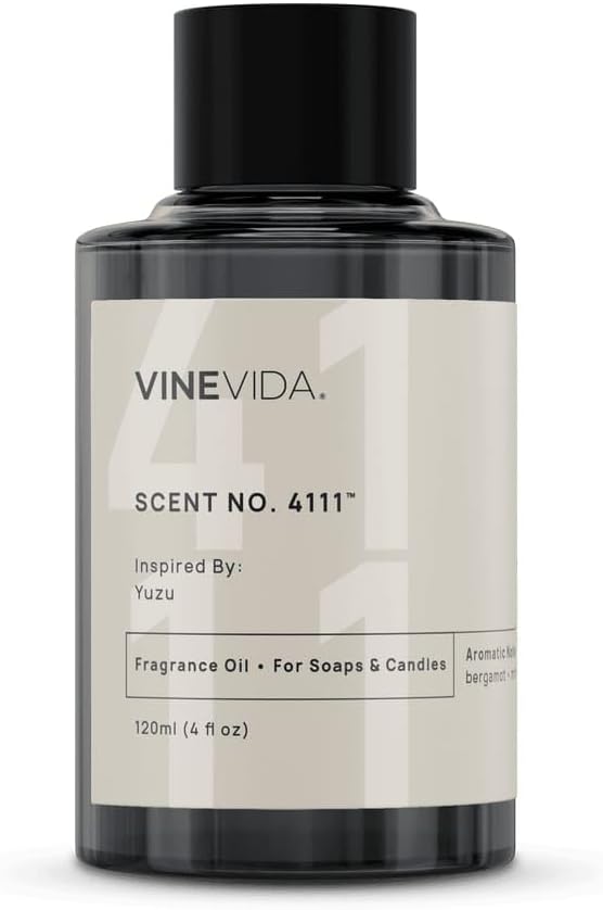VINEVIDA [120mL] Yuzu Fragrance Oil for Candle Making - Natural Candle Oil Scents - Soap Making Essential Oil - Made in USA
