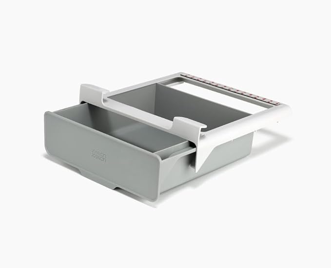 Joseph Joseph CupboardStore Under-Shelf Storage Drawer – Space-Saving Kitchen Organizer, Made from Recycled Plastic