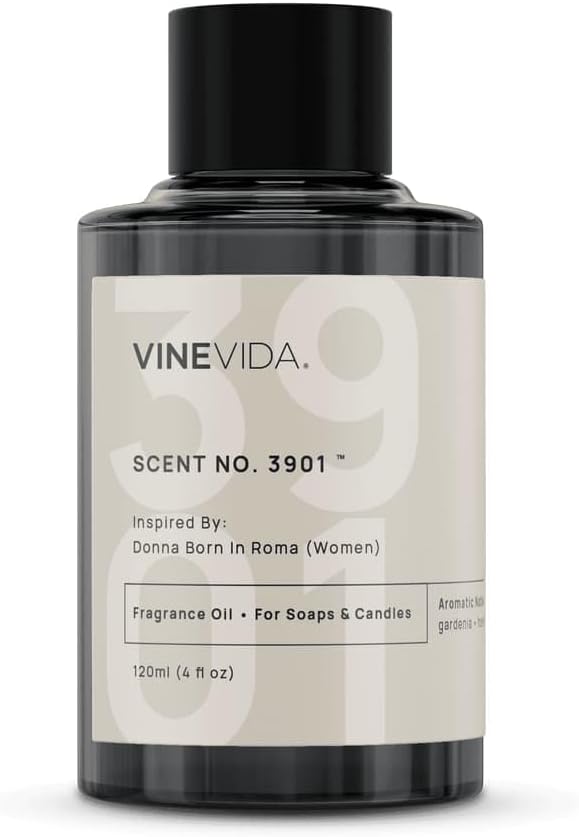 VINEVIDA [120mL] Donna Born in Roma (Women) Fragrance Oil for Candle Making - Natural Candle Oil Scents - Soap Making Essential Oil - Made in USA