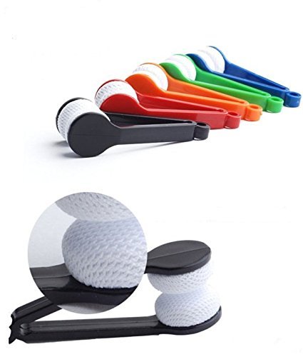12 pcs Mini Sun Glasses Eyeglass Microfiber Spectacles Cleaner Brush Cleaning Tool（Random Color）