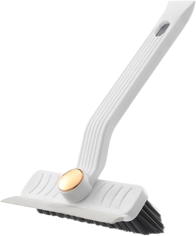 Multi-Function Rotating Crevice Cleaning Brush – No-Dead-Corners Gap Brush with Hard Bristles, Household Cleaning Tool for Kitchen, Bathroom, Windows & Tight Spaces (White*1)