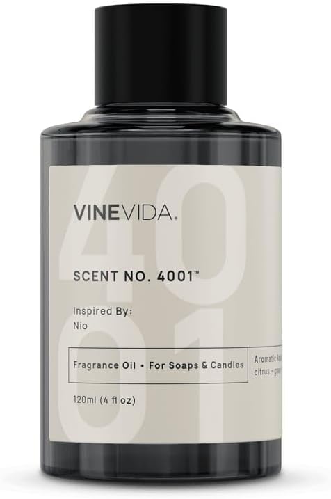 VINEVIDA [120mL] Nio Fragrance Oil for Candle Making - Natural Candle Oil Scents - Soap Making Essential Oil - Made in USA