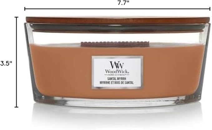 WoodWick Ellipse Candle Santal Myrrh 16 oz.