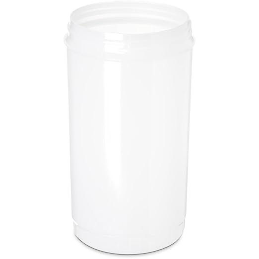 Carlisle FoodService Products Stor N' Pour Quart Container for Bar, Kitchen, And Restaurant, Plastic, 1 Quart, White, (Pack of 12)
