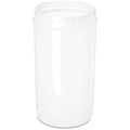 Carlisle FoodService Products Stor N' Pour Quart Container for Bar, Kitchen, And Restaurant, Plastic, 1 Quart, White, (Pack of 12)