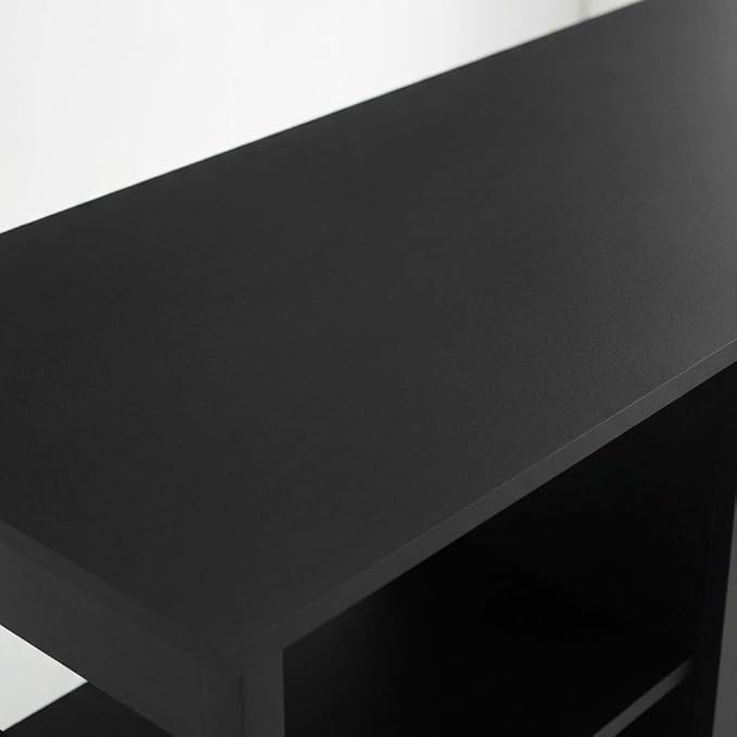 Furnifact Americano Wood TV Stand with Fireplace, Modern Design, Sturdy Construction, Spacious Storage, 70-Inch Wide, Living Room Entertainment Center