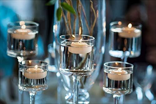 D'light Online Set of 72 Large 3 Inch Floating Candles Bulk Pack for Events, Centerpieces at Weddings, Spa, Pool, Home Décor, for Cylinder Vases, Special Occasions and Decor (Ivory)