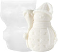 Snowman Candle Silicone Mold for DIY Candle Making, Christmas Decor, Soap Molding, Holiday Crafts, Resin Casting