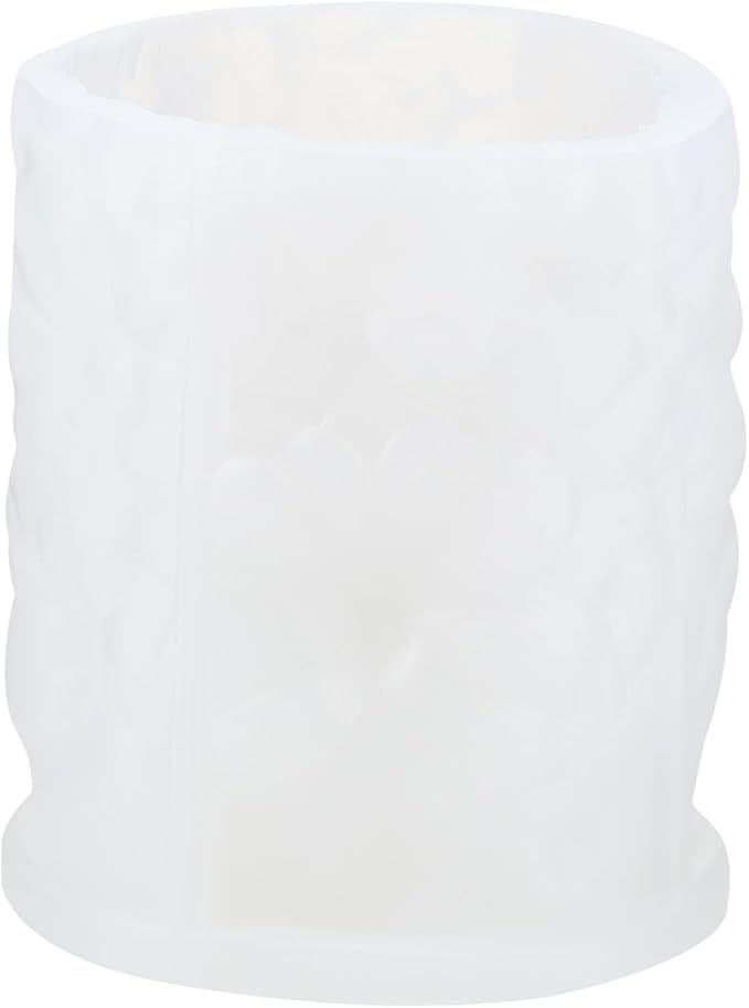 XIAOSHUI Flower Cylinder Candle Mold Lily Flower Pillar Resin Casting Silicone Molds for Candle Making Aromatherapy Candles Gypsum Clay Craft Candle Home Decorate