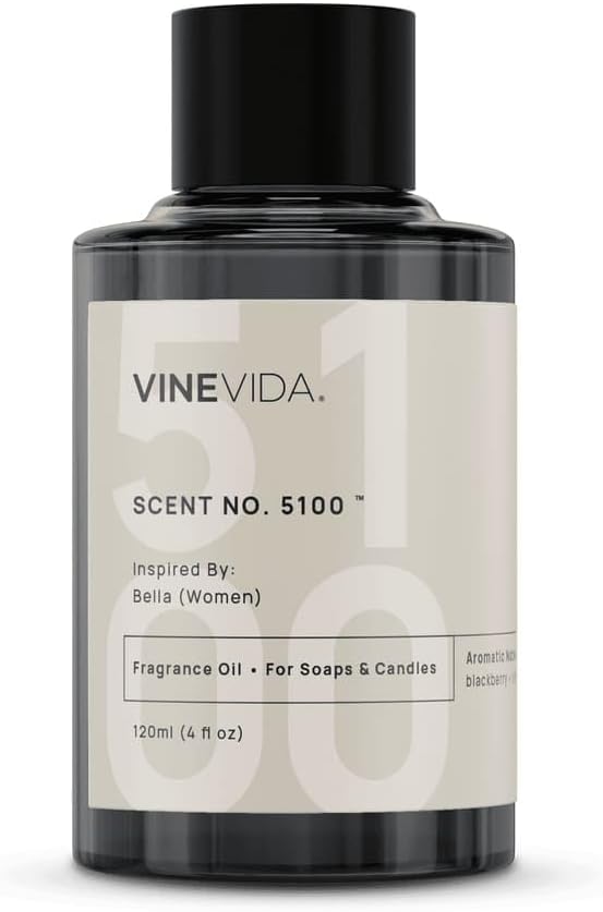 VINEVIDA [120mL] Bella (Women) Fragrance Oil for Candle Making - Natural Candle Oil Scents - Soap Making Essential Oil - Made in USA