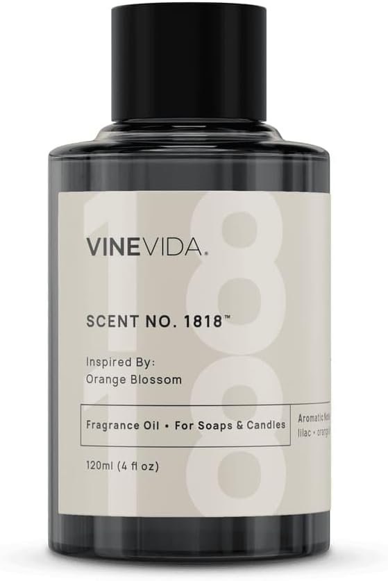 VINEVIDA [120mL] Orange Blossom Fragrance Oil for Candle Making - Natural Candle Oil Scents - Soap Making Essential Oil - Made in USA