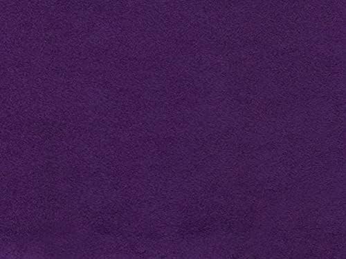 Micro/Passion Suede Fabric Cool Colors 58" Wide Sold by The Yard (58" W Continuous Yards/Seller Shipped, Purple)