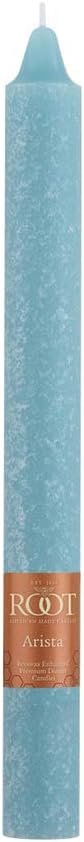 Root Candles Unscented Dinner Candles Premium Beeswax Blend Boxed Candle Set, 9-Inch, Sky, 12-Count