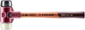 Halder Simplex Soft-Faced Mallet 3028.040 – Medium-Hard Rubber Insert, Hard Nylon Insert, Cast Iron Housing with Handle Protection Sleeve, Varnished Wooden Handle, 40mm, 1.4 lbs.