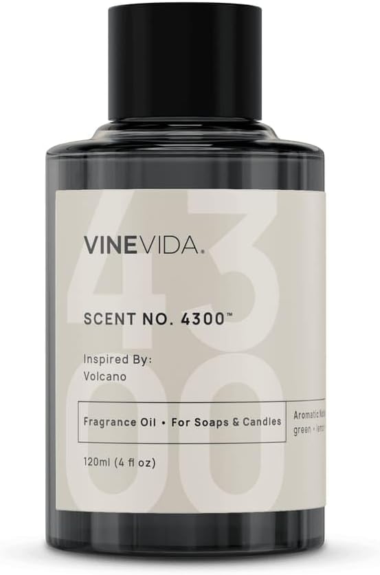 VINEVIDA [120mL] Volcano Fragrance Oil for Candle Making - Natural Candle Oil Scents - Soap Making Essential Oil - Made in USA