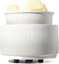 Ceramic Electric Wax Melt Warmer & Cube Oil Melter Cute Small Warmers Aromatherapy for Home Decorative Burner Melts Scented Candle Tart Scent Warm Fragrance (Mist Grey)