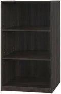 Furnifact Espresso 3-Shelf Bookcase with Sturdy Construction, Spacious Shelves for Books and Decor, Stylish Modern Design for Living Room or Office