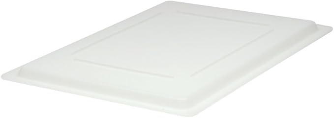 Rubbermaid Commercial Products Food Service Bus/Utility Tote Box Lid for 2-5 Gal Containers, White