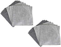 Stainless Steel Microfiber Cleaning Cloths, Attract Dust Like a Magnet, Gray Duster Cloths, Pack of 20