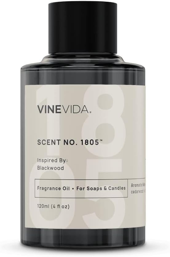 VINEVIDA [120mL] Blackwood Fragrance Oil for Candle Making - Natural Candle Oil Scents - Soap Making Essential Oil - Made in USA