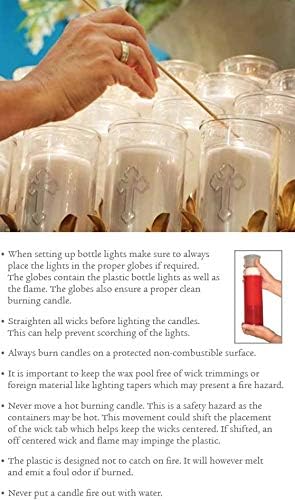 Root Candles Clear Glass Devotional 7-Day Prayer Candle, 1-Count, Sacred Heart of Jesus (Pack of 2)